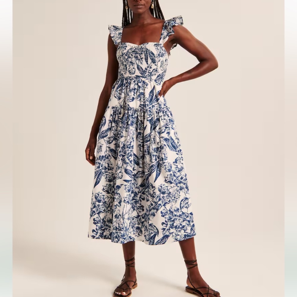 Abercrombie floral midi dress